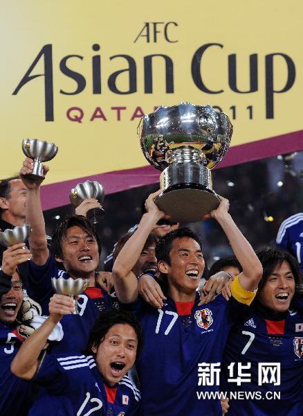 アジアカップで優勝した日本"藍色武士”